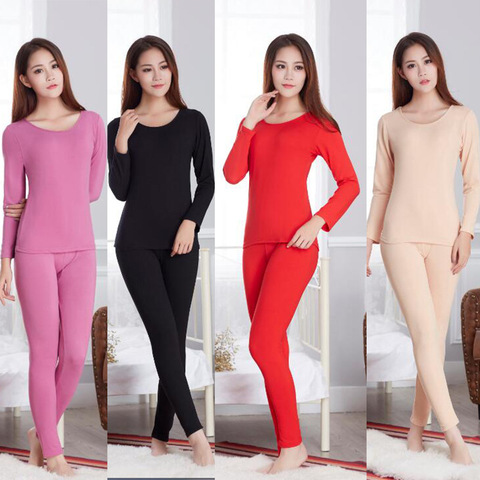 Long Johns Second Skin Winter Female Thermal Clothing Cotton Sexy
