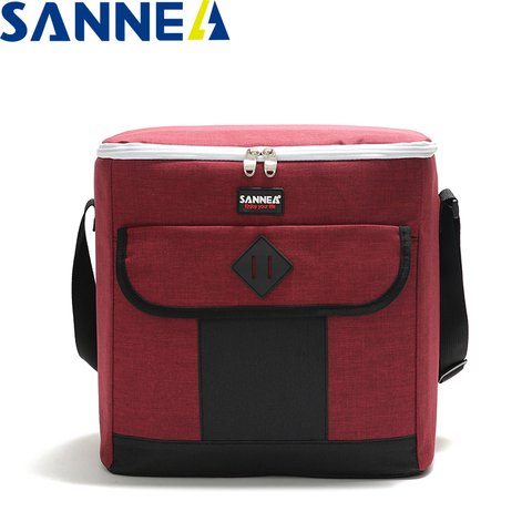 SANNE 2022 Hot Sale 21L Large capacity Cooler bag Thermal thickened Waterproof Insulated Ice Pack for food Reusable Cooler Bag ► Photo 1/6