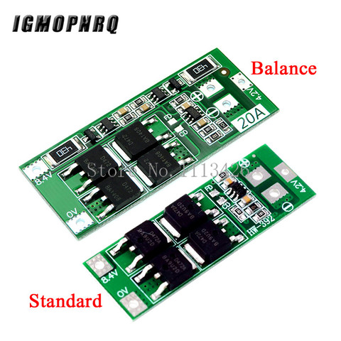 10pcs/lot 2S 20A 7.4V 8.4V 18650 Lithium battery protection board/BMS board standard/balance ► Photo 1/3