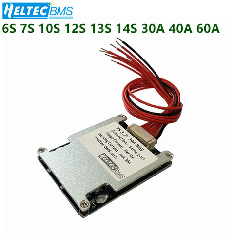 Wholesale 6S 7S 10S 13S 12S 14S 30A 40A 60A BMS Balance Board for 18650 36V 24V 48V Electric bicycle electric tools within 1200W ► Photo 1/6