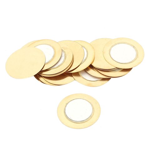20pcs/Lot 35mm Piezoelectric Buzzer Ceramic Wafer PlateLoud speaker Electronic Piezo Buzzers bt speaker for DIY repair ► Photo 1/1