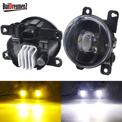 2 Pieces LED Fog Light 30W Car Front Bumper Fog Lamp 8000LM 12V For Jeep Compass Renegade Cherokee ► Photo 1/6