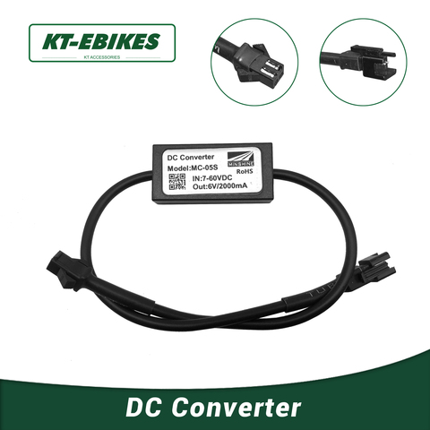 DC Converter 12V 24V 36V 48V 60V To 6V Ebike 6V Front Light Tail Light Function Electric Convertion Accessories ► Photo 1/6