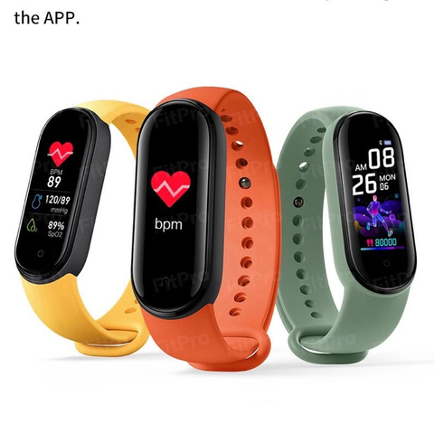 M5 Smart Watch Bluetooth Sport Fitness Tracker Heart Rate Monitor Smart Bracelet  Waterproof Women Men Wristwatch Pedometer ► Photo 1/6