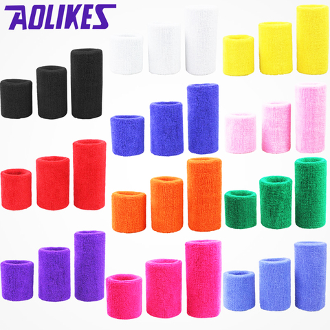 AOLIKES 1PCS Sport Wristband Brace Wrap Bandage Gym Strap Running Sport Safety Wrist Support Padel Pulseira Badminton Wrist Band ► Photo 1/6