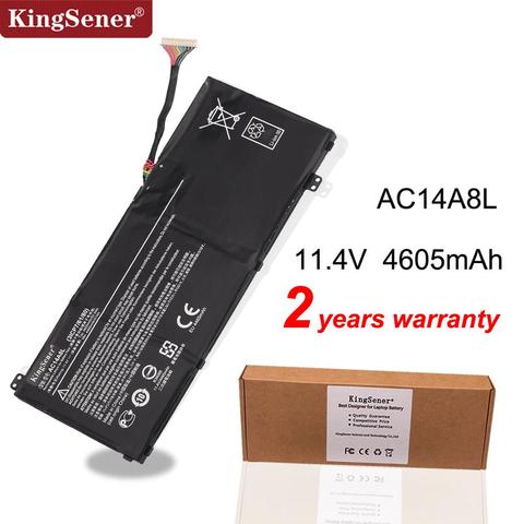 KingSener AC14A8L Laptop Battery For Acer Aspire VN7-571 VN7-571G VN7-591 VN7-591G VN7-791G MS2391 KT.0030G.001 11.4V 4605mAh ► Photo 1/5