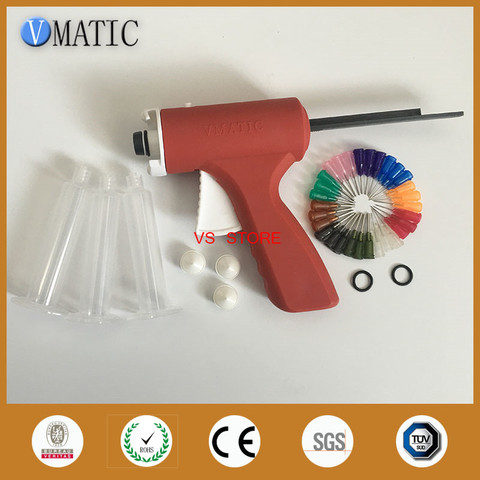 Free Shipping New 10cc Manual Epoxy Caulking Adhesive Glue Dispense Gun With Needles & Syringe Barrel 10ml ► Photo 1/6