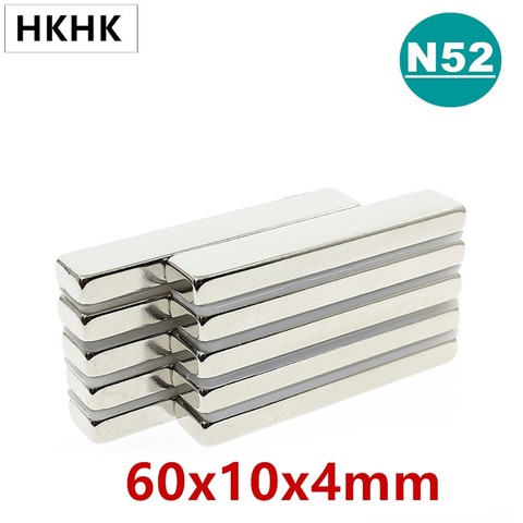 1~50PCS N52 60x10x4 Super Strong Magnetic Magnets Length 60mm Permanent Neodymium Magnet 60x10x4mm Longer Sheet Magnet 60*10*4 ► Photo 1/4
