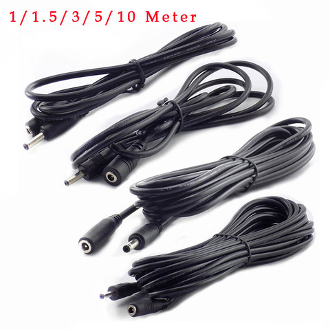 1/1.5/3/5/10M DC Power Cable Extension 5V 2A Cord Adapter 3.5mm x 1.35mm DC Male DC Female Connector for CCTV Security Camera ► Photo 1/6