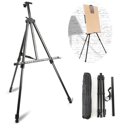 Portable Metal Easel Adjustable Sketch Travel Easel Thicken Triangle Aluminum Alloy Easel Sketch Drawing For Artist Art Supplies ► Photo 1/6