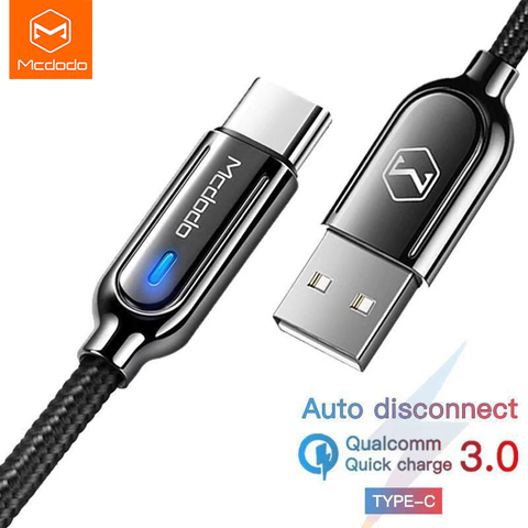 [READY STOCKS] Mcdodo Original Type-c usb Auto Disconnect  Fast Charger Cable For Huawei r20 xiaomi oppo ipad pro 2022 ► Photo 1/6