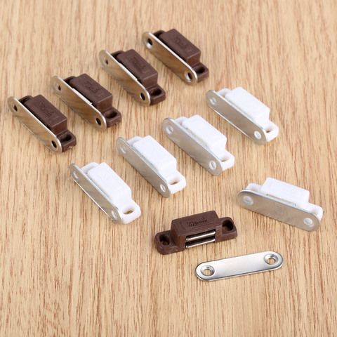 5Pc 27*10mm Magnetic Cabinet Catches Push to Open Touch Kitchen Door Stop Damper Buffers With Screws Furniture Hardware ► Photo 1/6