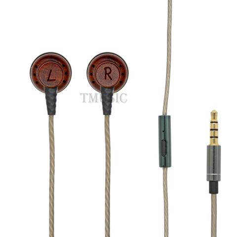 TMUSIC Earphones Flat Head In-Ear HiFi Earphone Beryllium Diaphragm Wired Bass Earbuds ► Photo 1/6