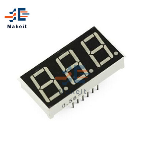 0.56 Inch LED display 7 Segment 1 Bit 2 Bit 3 Bit 4 Bit Digit Tube Red Blue Common Cathode / Anode Digital 0.56