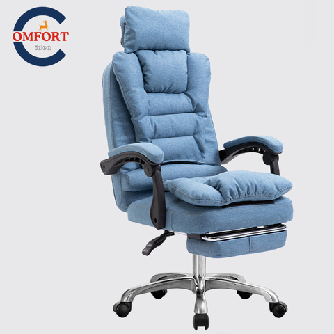 2022 new chair executive silla oficina staff leisure computer chair  swivel function arozzi silla piel comfortable design  bedroom  chair  with footrest ► Photo 1/6
