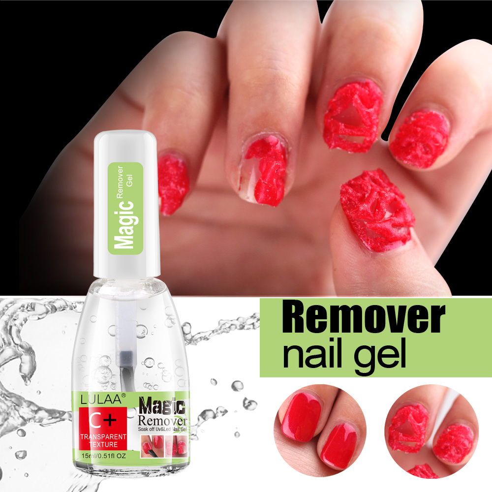 Price & Review on LULAA Magic Nail Gel Remover UV Gel remover Nail Polish Remover Degreaser Liquid Remove Sticky Layer Tools 15ml | AliExpress Seller - Hulaa Nail Art Store