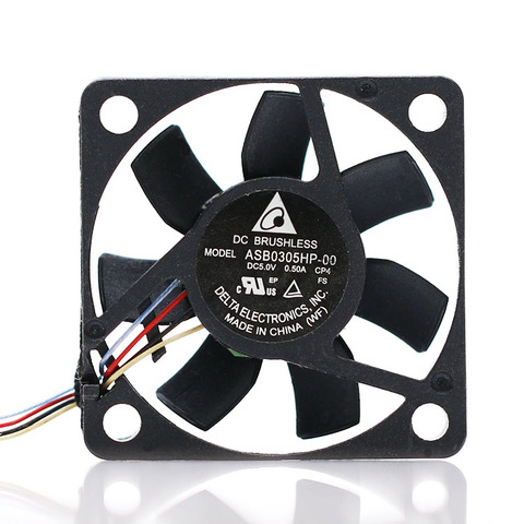 2pcs ASB0305HP-00 3007 5V Fans 0.50A Cooling Fan,For Delta Electronics four-wire speed regulation miniature small cooler ► Photo 1/3