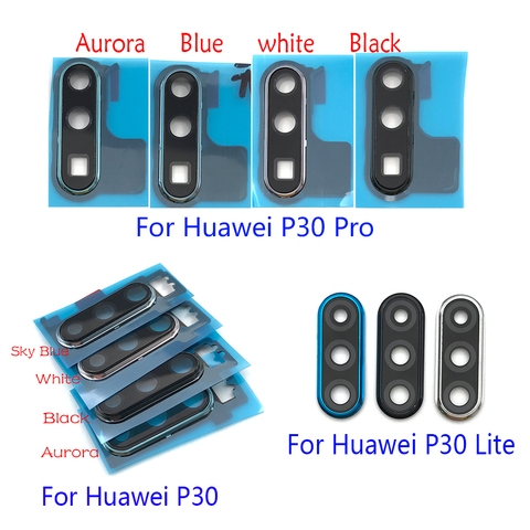 New Back Rear Camera Glass Lens With Cover Frame Holder For Huawei P30 Lite P30 Pro ► Photo 1/2