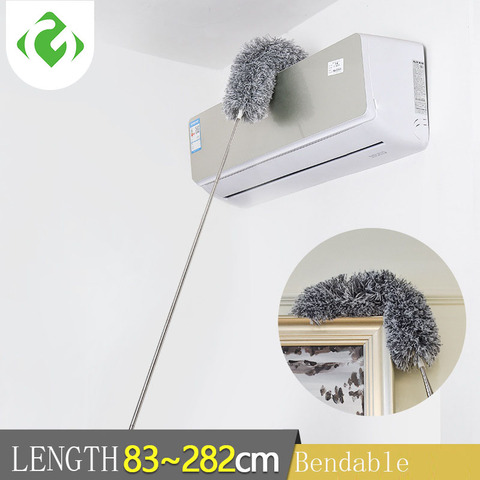 280cm super long Dusters stainless steel telescopic rod cleaning sweep microfiber duster housework cleaning tool long duster ► Photo 1/6