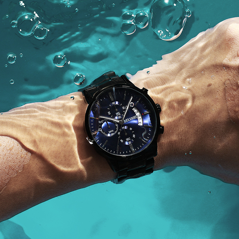 Men's Watch Luxury Brand BELUSHI High-end Man Business Casual Watches Mens Waterproof Sports Quartz Wristwatch relogio masculino ► Photo 1/6