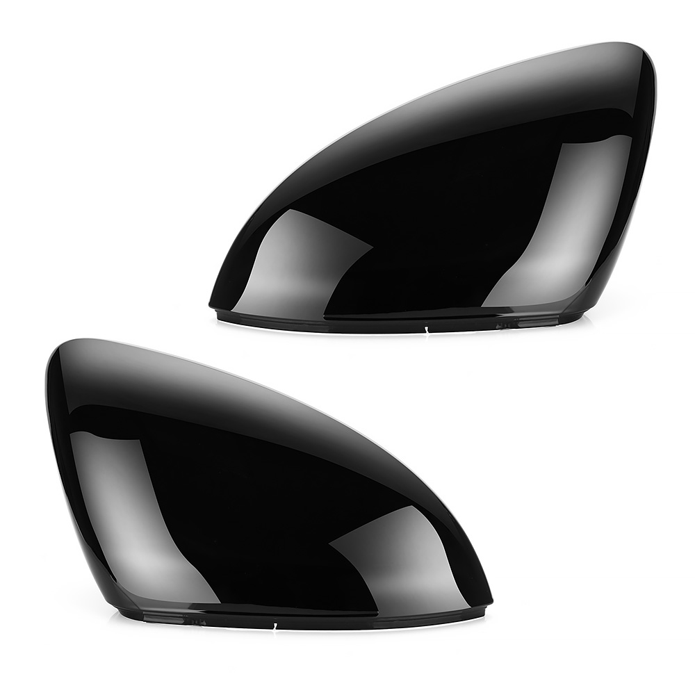 Pair Black Side Rear View Mirror Cover For Volkswagen For Jetta MK7 2019-2020 