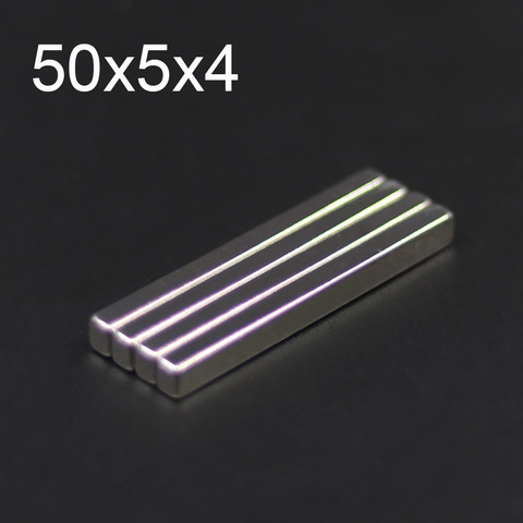 2/5/10/20/50Pcs 50x5x4 Neodymium Magnet 50mm x 5mm x4mm N35 NdFeB Block Super Powerful Strong Permanent Magnetic imanes ► Photo 1/6