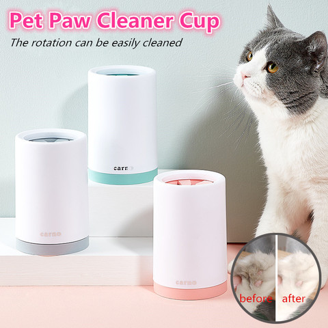 Dog Paw Cleaner Cup Soft Silicone Combs Portable Outdoor Pet Towel Foot Washer Paw Clean Brush Dirty Paw Foot Cleaning Bucket ► Photo 1/6