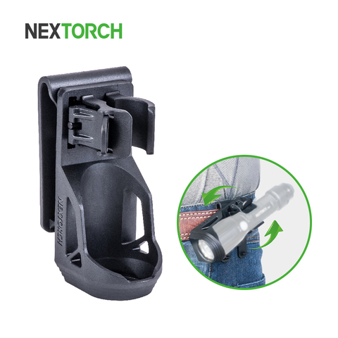 NEXTORCH 360 Degree Tactical Flashlight Holster Angle Rotatable Tactical  Duable Flashlight Holder V5 for 1