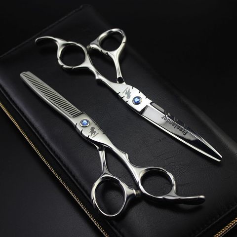 Freelander 5.5/6 inch Hairdressing Barbershop Professional Cutting Scissors Hair Shears Japan 440C Salon Hair Thinning Scissors ► Photo 1/6