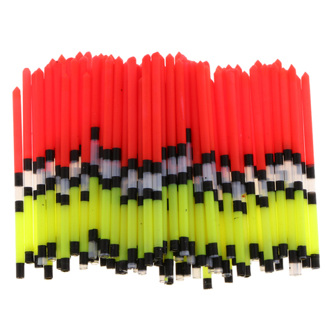 100x PVC Plastic Fishing Floats Floating Stick Tube Light Weight Tackel New ► Photo 1/6