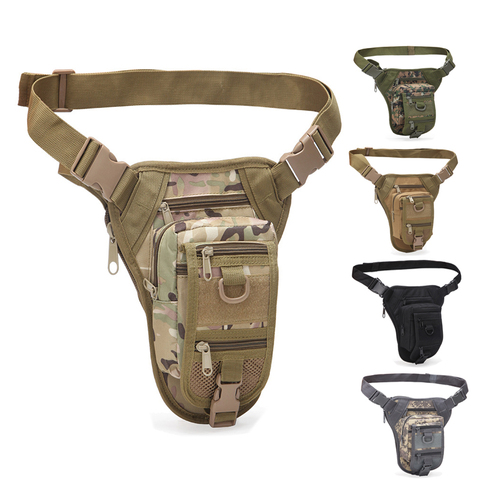 Outdoor Multifunctional Hiking Hunting Waist Bag Military Tactical Drop Leg Bag Hunting Tool Waist Pack Motorcycle Sports Bag ► Photo 1/6