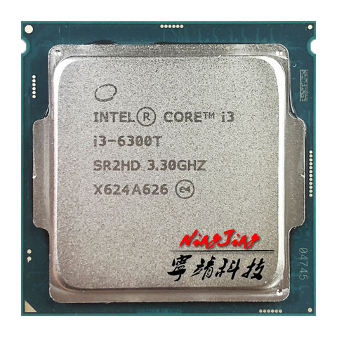 Intel Core i3-6300T i3 6300T 3.3 GHz Dual-Core Quad-Thread CPU Processor 4M 35W LGA 1151 ► Photo 1/1