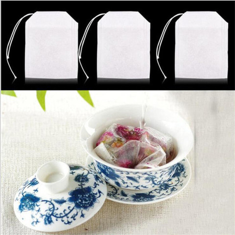 100Pcs/Lot Teabags 5.5 x 7CM Empty Scented Tea Bags With String Heal Seal Filter Paper for Herb Loose Tea Bolsas de te ► Photo 1/5