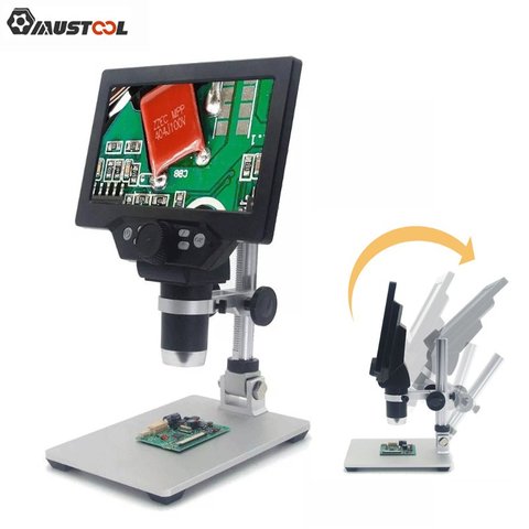 Mustool G1200 Digital Microscope 12MP 7Inch Large Color Screen Large Base LCD Display 1-1200X Continuous Amplification Magnifier ► Photo 1/6