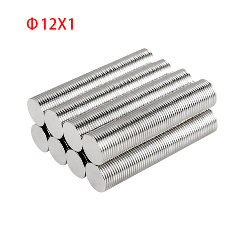 12x1mm Neodymium Magnet Small Round Magnetic Permanent NdFeB Super Strong Powerful Disc Magnets Imanes ► Photo 1/2