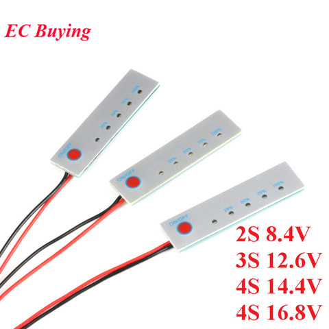 2S 3S 4S 12V 16.8VBMS Li-ion Lithium Battery Capacity Indicator Display Power Level Tester PCB Module 18650 LCD Charge Discharge ► Photo 1/6