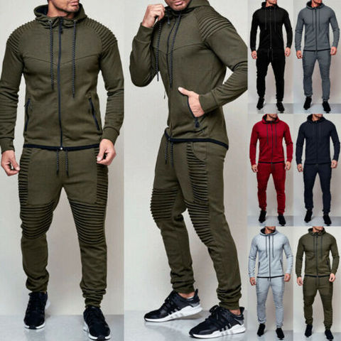 2 Pieces Autumn Running Tracksuit Men Sweatshirt Sports Set Gym Clothes Men Sport Suit Training Suit Sport Wear 2022 Hot ► Photo 1/6