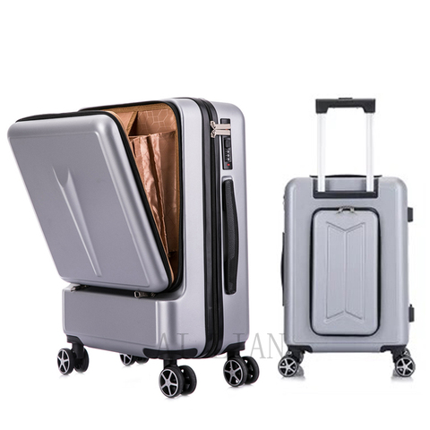 Creative New Travel Suitcase rolling Luggage wheel Trolley Case women fashion Box men Valise with laptop bag 20'' carry ons case ► Photo 1/6
