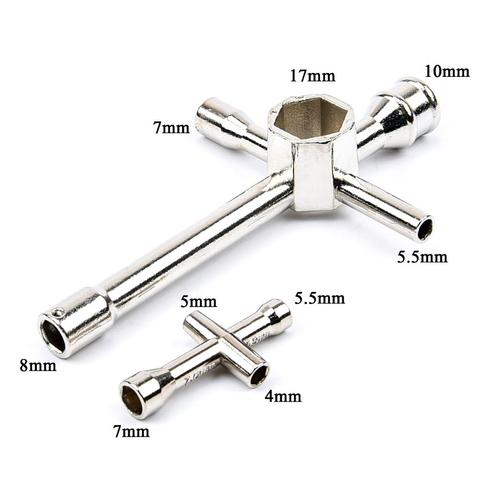 HSP 80129 Cross Wrenches Maintenance tools 4mm 5 5.5 7mm / 5.5mm 7mm 8mm 10mm 17mm  For RC Model Car HSP 94123 94122 94111 94188 ► Photo 1/1