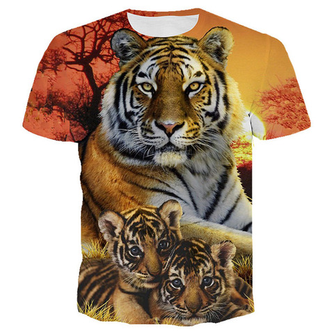 Tiger T Shirt Men 3d T-shirt Funny T Shirts Black Animal Printed Tshirt  Punk Rock Clothes Anime King Gothic Mens Clothing - Price history & Review  | AliExpress Seller - Shop5779979 Store |