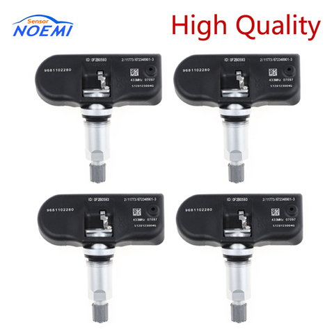 4Pcs Original 9681102280 TPMS Tire Pressure Sensor 433MHZ For Peugeot 407 207 307 607 508 807 For Citroen C4 5 6 7 8 ► Photo 1/6