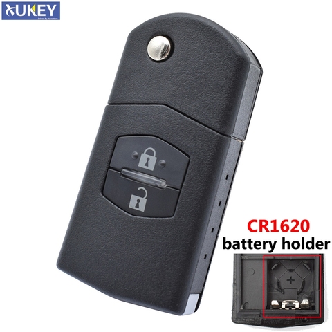 Car Remote Key Shell Case For Mazda Demio 2 3 5 6 M2 M3 M5 M6 CX7 CX9 RX8 MX5 MPV Replacement Case 2 Button with Uncut Blade ► Photo 1/6