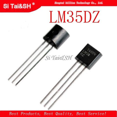 2pcs/lot LM35DZ TO92 LM35 TO-92 LM35D Precision Centigrade Temperature Sensors ► Photo 1/1