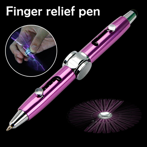 3 in 1 Multi-Functional Hand Gyroscope Stylus Pen Capacitive Pen Stress Relief Metal Ballpoint Pens PUO88 ► Photo 1/6
