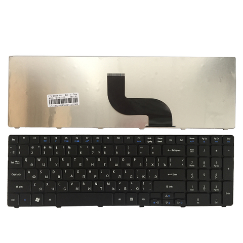 Russian laptop Keyboard for Acer Aspire 90.4HV07.S0R V104730DS3 RU 9Z.N1H82.C0R PK130C92A04 AEZR7700010 NSK-ALC0R KB.I170A.164 ► Photo 1/5