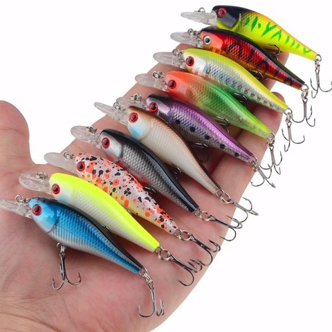 1Pc 4.8g 6.5cm Fishing Lures Minnow Peche Bass Trolling Isca Artificial Hard Bait Crankbait Carp Wobbler Fishing Tackle ► Photo 1/6