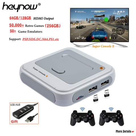 HEYNOW Amlogic S905M WiFi HDMI Output Super Console X 50+ Emulators 40000+ Games  Retro Mini TV Video Game Player For PS1/N64/DC - Price history & Review