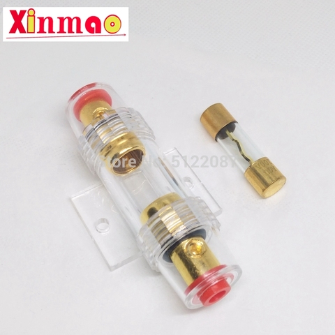 1set 30A 40A 50A 60A 70A 80A 100A AGU 10*38MM Fuse & Holder Car Audio Refit Fuse Holder Car Stereo Audio Circuit Breaker Inline ► Photo 1/1