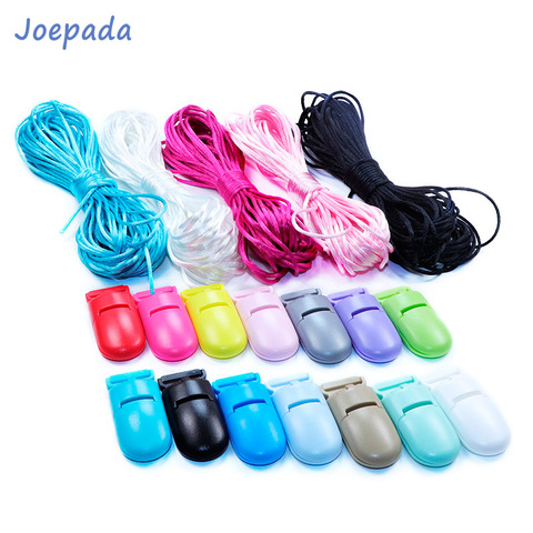 Joepada Silicone Beads Teething Necklace Accessories Baby Teether Rattail 1.5mm Polyester Cord DIY For Jewelry Charms Pendants ► Photo 1/6