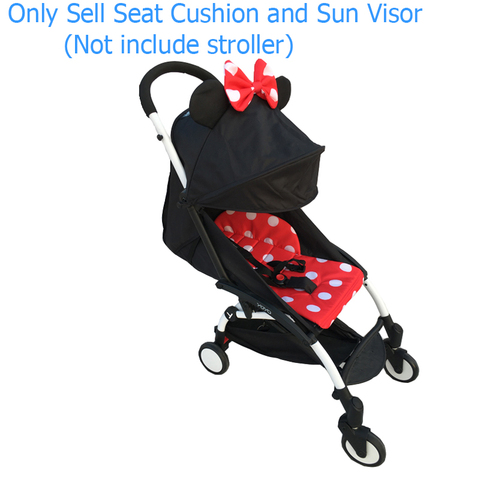 1:1 Stroller Accessories Seat Cushion Mattress and Canopy Sun Visor Sunshade For 175 Degree Babyzen Yoyo Yoya similar Stroller ► Photo 1/6